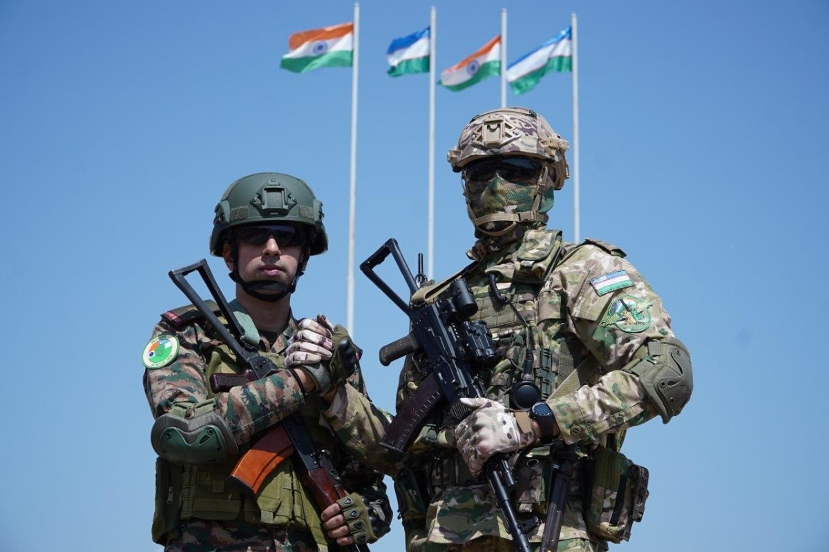 Uzbek and Indian military forces have launched joint exercises in Namangan